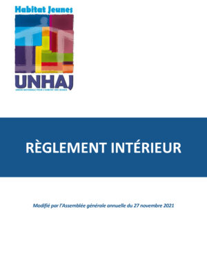 Réglement intérieur de l’Unhaj